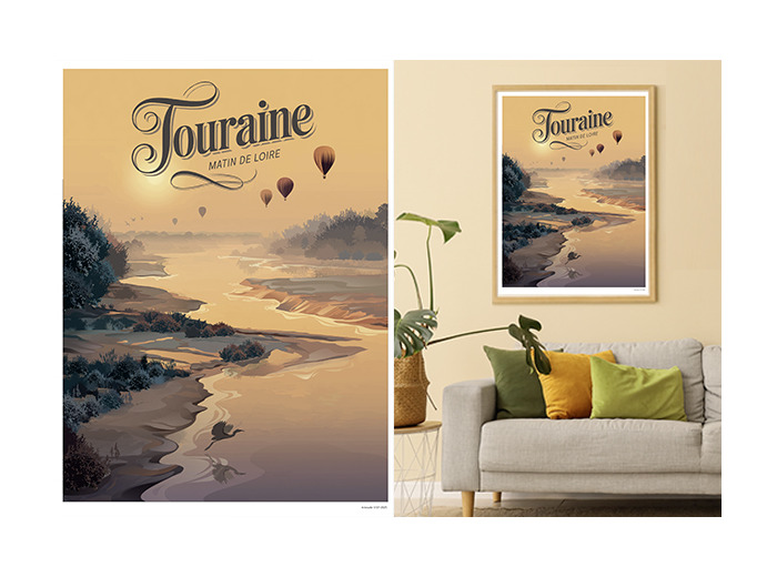 MATIN DE LOIRE - TOURAINE POSTER