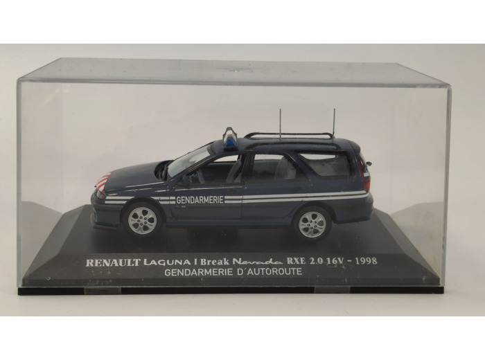 RENAULT LAGUNA I BREAK NEVADA RXE GENDARMERIE 1998 1/43 BOITE D'ORIGINE