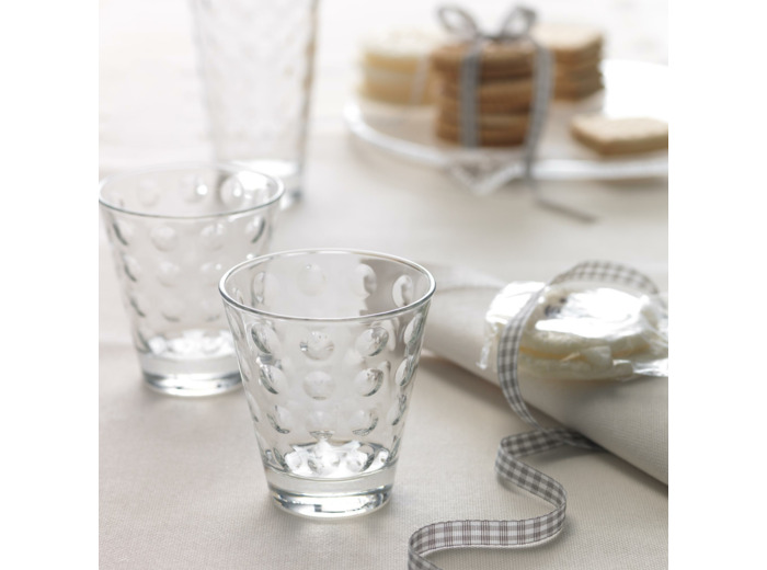 VERRE BAS CIAO OPTIC BLANC X6