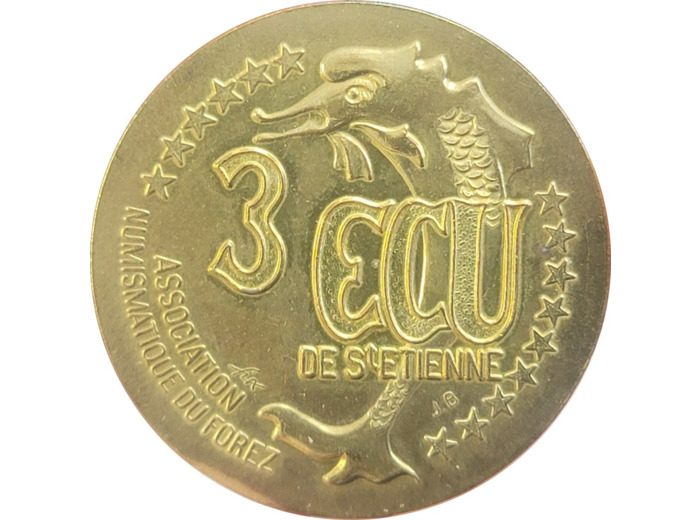 ECU TEMPORAIRE 3 ECU DE SAINT ETIENNE 1995 UNC