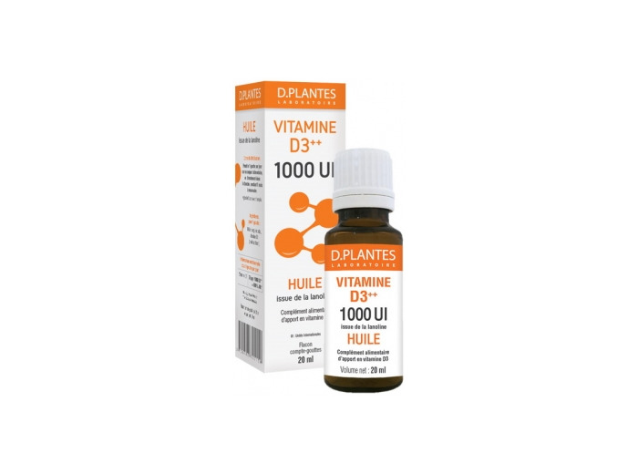 Vitamine D3++ 1000 UI Huile 20ml