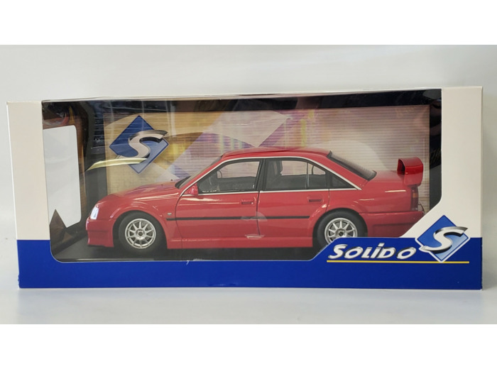 OPEL OMEGA EVO 500 IRMSCHER 1990 ROUGE SOLIDO 1/18 BOITE D'ORIGINE