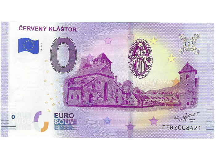 SLOVAQUIE 2019-1 CERVENY KLASTOR BILLET SOUVENIR 0 EURO TOURISTIQUE NEUF