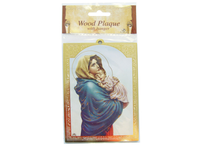 Plaquette Dorée 10x14cm - VIERGE FERRUZZI