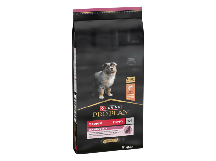 PRO PLAN Medium Puppy Sensitive Skin, Saumon - 12KG