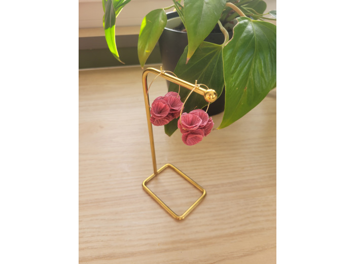 Boucles d'oreilles en papier