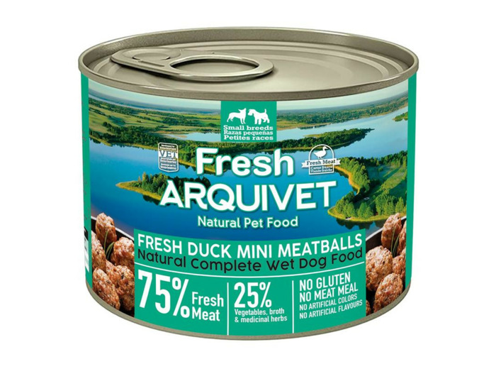 ARQUIVET Boulettes de viande au canard, patate douce et orange, pour Chiens - 200g