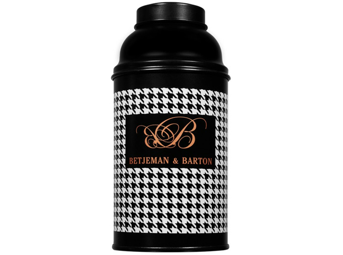 Boîte à thé biberon 100gr pied de poule mat