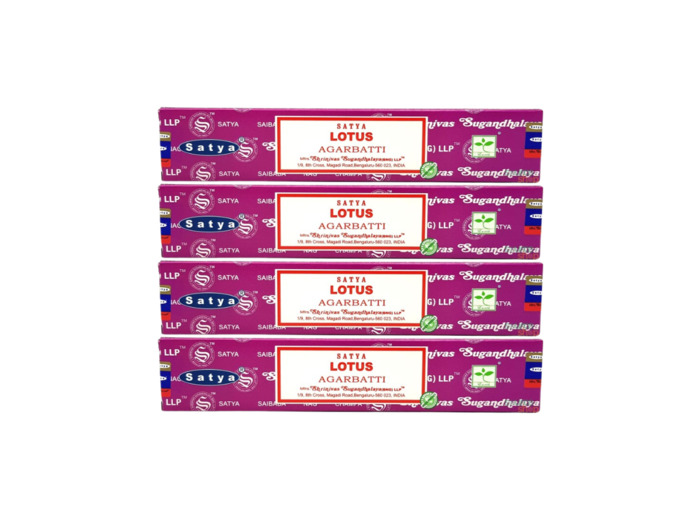 Encens Satya Lotus - 4 boites de 15 gr