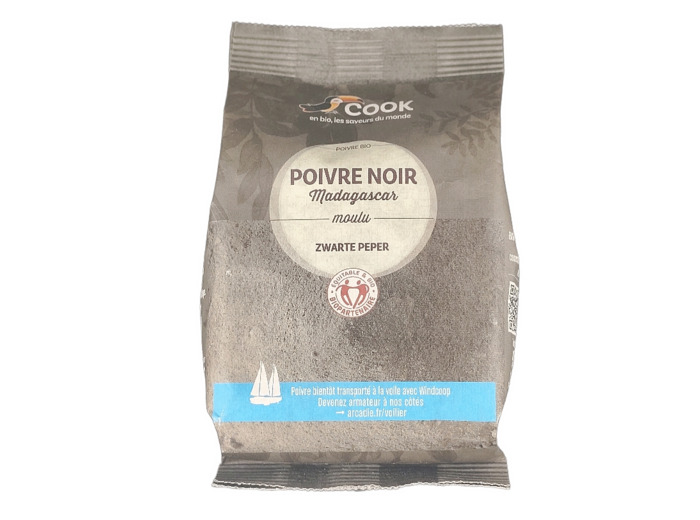 Poivre Noir Moulu Sachet 150g Bio