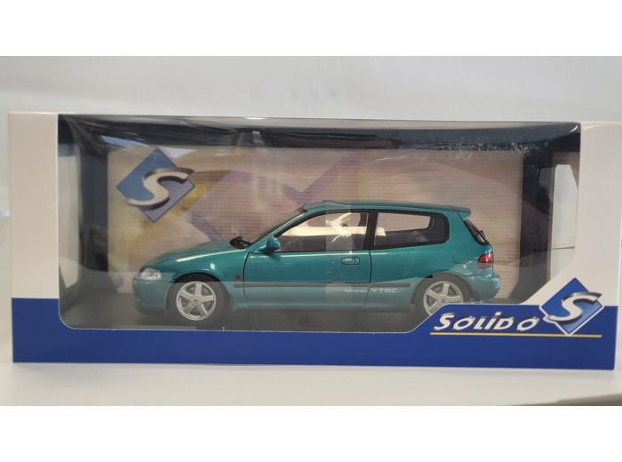 HONDA CIVIC (EG6) 1991 VERTE SOLIDO 1/18 BOITE D'ORIGNE NEUF