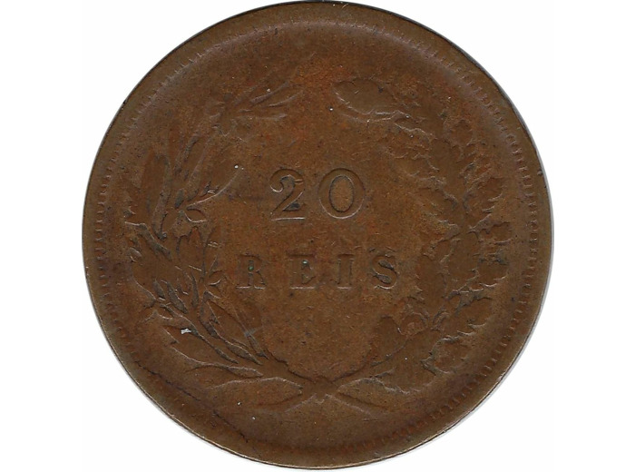 PORTUGAL 20 REIS 1891 TB+