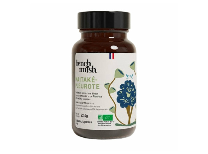 Duo Maïtaké Pleurote Bio – 56 gélules – French Mush