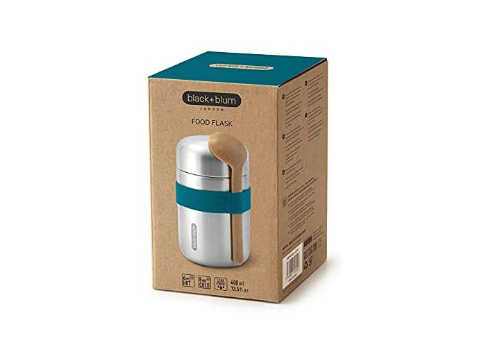 Lunch box Isotherme - inox / Bleu océan - 400 ml - Black + Blum