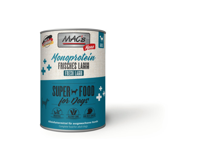 MAC'S humide Mono Sensitive pour chien, à l'agneau - 400g