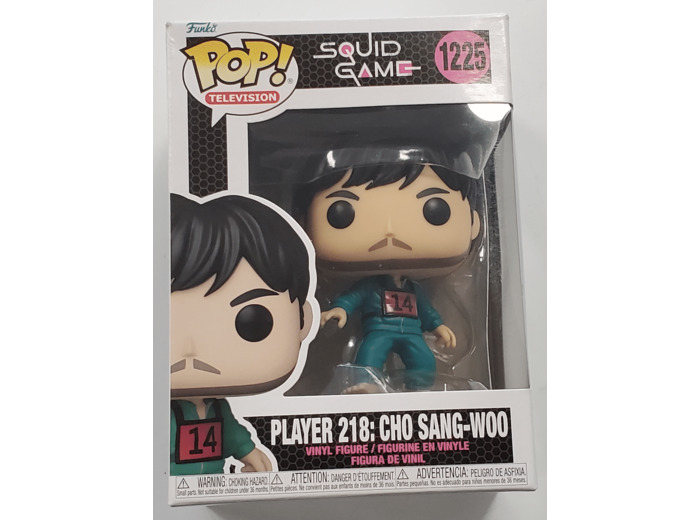 FUNKO POP TELEVISION 1225 SQUID GAME PLAYER 218 CHO SANG-WOO BOITE D'ORIGINE