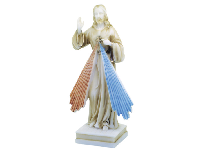 Christ Miséricordieux - Statue en albâtre 20cm -Couleur