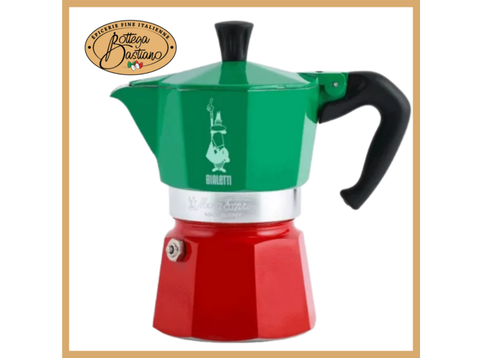 Bialetti Moka 3 Tasses Tricolore