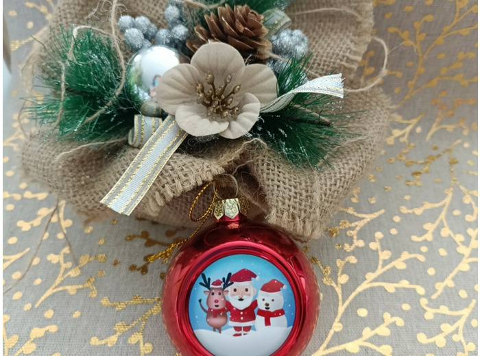 Boule de Noel - Rouge