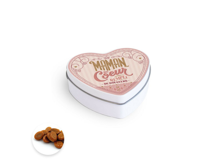 Boîte Coeur Maman Caramels