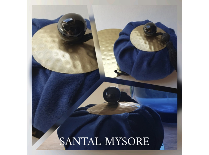 Aumônière Velour parfumée bleue Santal Mysore