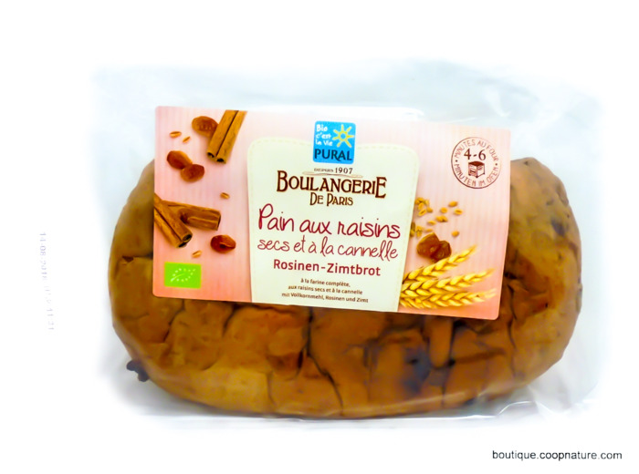 Pain Raisins Secs Cannelle Bio 620g