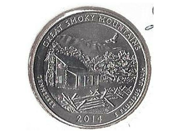 AMERIQUE (U.S.A) 1/4 DOLLAR 2014 D GREAT.S.MOUNTAINS SUP-