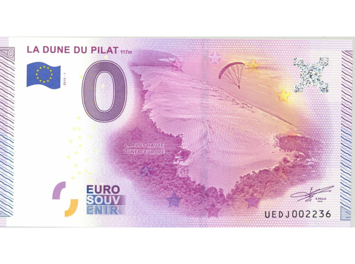 33 TESTE DE BUCH 2015-1 LA DUNE DU PILAT BILLET SOUVENIR 0 EURO