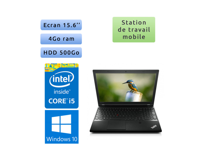 Lenovo ThinkPad L540 - Windows 10 - i5 4GB 500GB - 15.6 - Ordinateur Portable PC