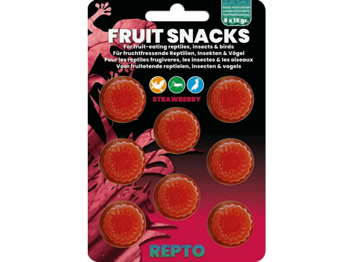 Repto Fruit Snacks, à la fraise - 8x15g