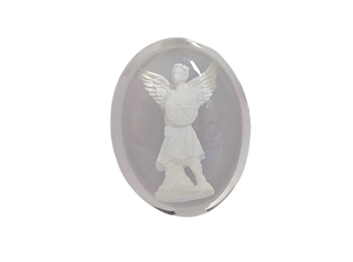 Saint Michel en Résine Transparent 3,8x3cm