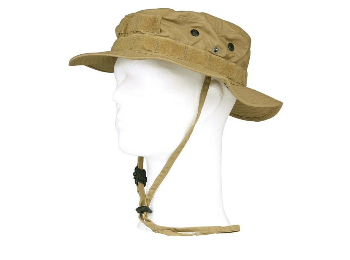 Chapeau de brousse militaire Le Baroudeur - camouflage coyote tactique
