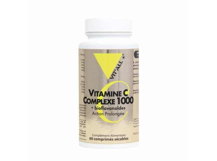 Vitamine C Complexe 1000mg-30,60,100 ou 250 comprimés-Vit'all+