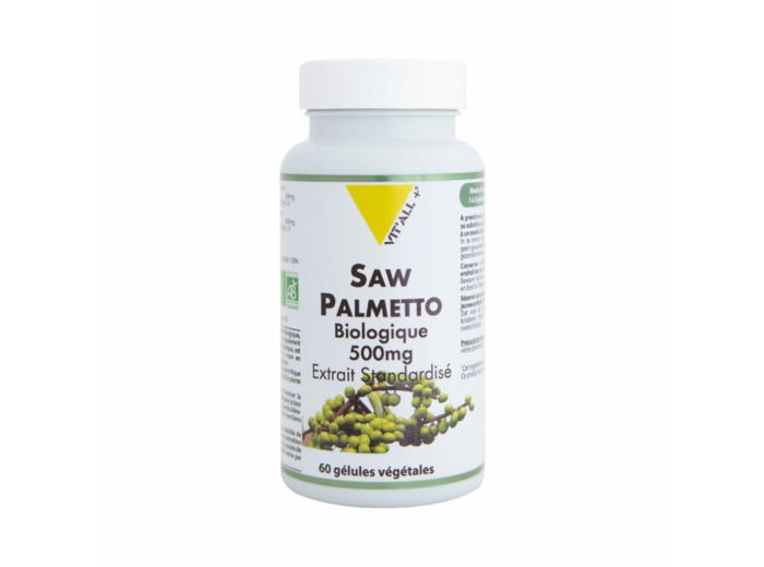 Saw Palmetto Bio-500mg-60 gélules-Vit'all+