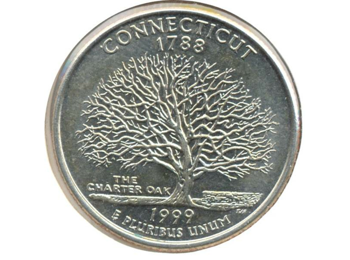 AMERIQUE (U.S.A) 1/4 DOLLAR 1999 D CONNECTICUT SUP (W297)