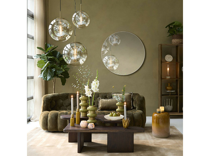 Canapé Amara vert olive 200x100x78cm