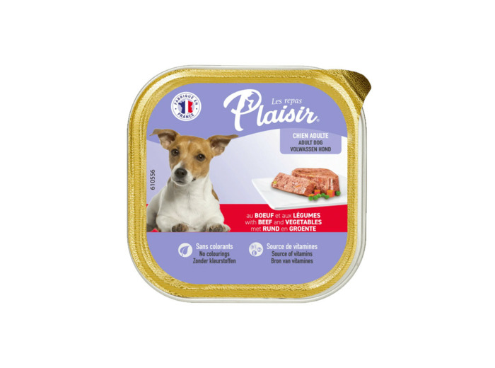 Repas plaisir Chien, Pâtée au BOEUF et aux Légumes - 300g