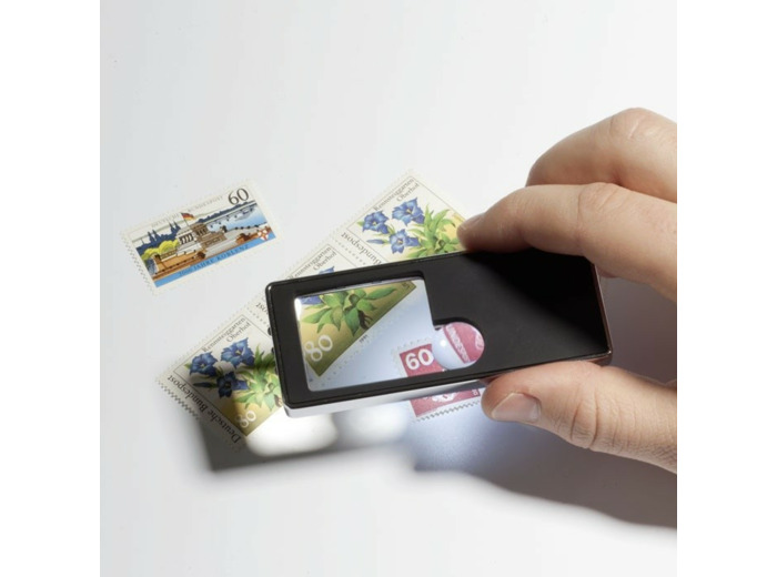 LOUPE DE POCHE 5 EN 1 GROSSISSEMENT X 2,5 a X 10 339919