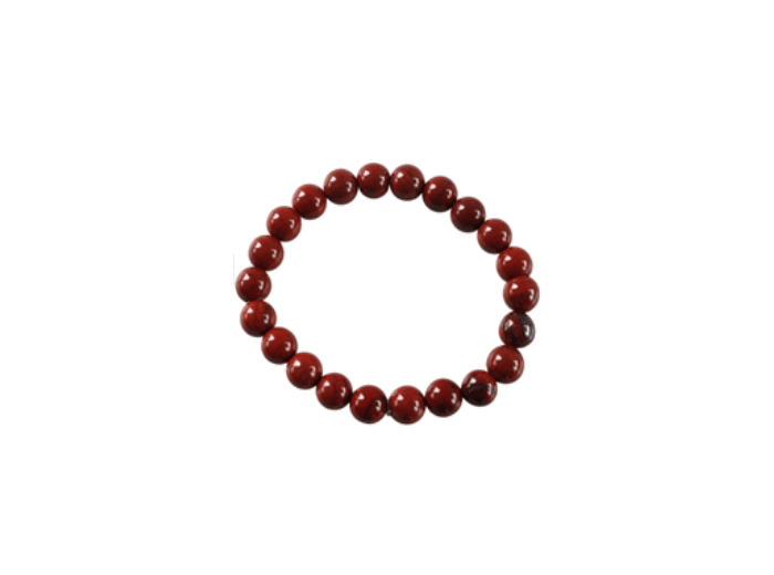 Bracelet en jaspe rouge 8 mm