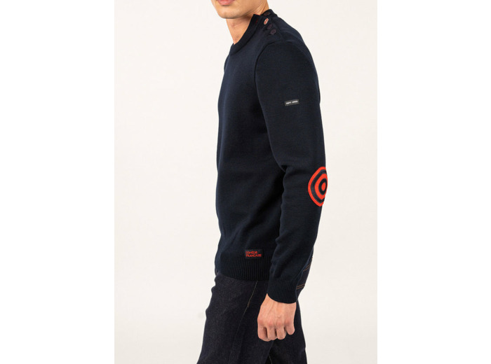 Pull marin confort à coudières  SAINT JAMES x Comédie Française