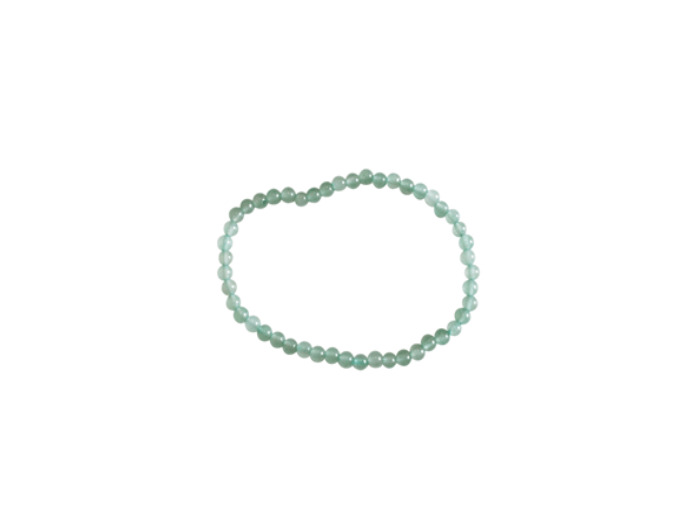 Bracelet en aventurine verte 4 mm