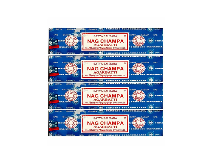 Encens Satya Sai Baba Nag Champa - 4 boites de 15 gr
