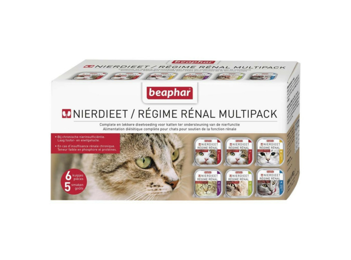 BEAPHAR, Multipack Pâtées rénales pour chah - 6x100g