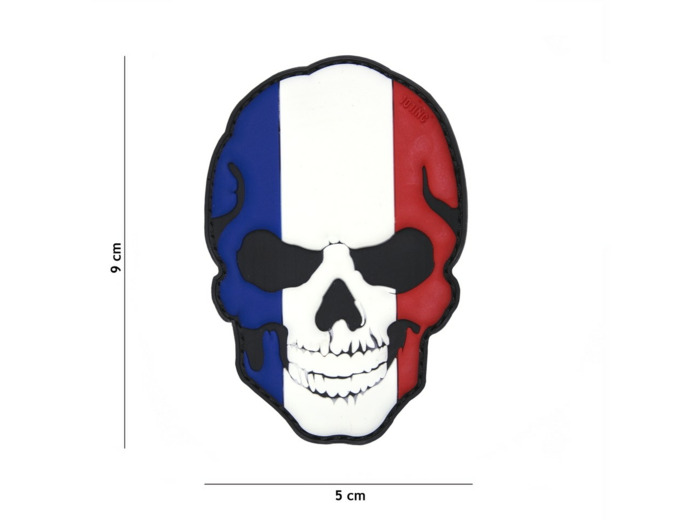 Patch 3D PVC Tête de mort France