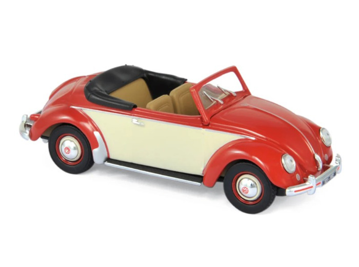 Volkswagen Coccinelle Hebmüller Rouge et Crème 1949 - 1/43 - Norev