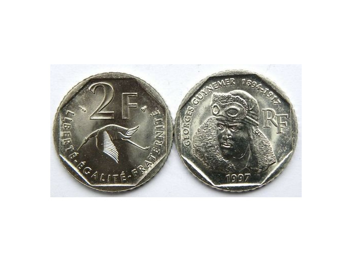 FRANCE 2 FRANCS GUYNEMER 1997 SUP