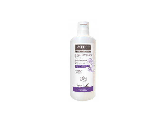 Mousse nettoyante Nuage sans savon Rose et bleuet 150ml