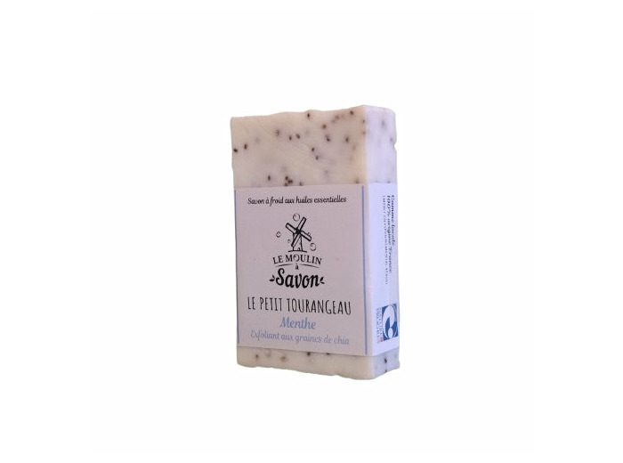 Savon exfoliant Menthe graines de Chia-100g-Le Moulin à savon