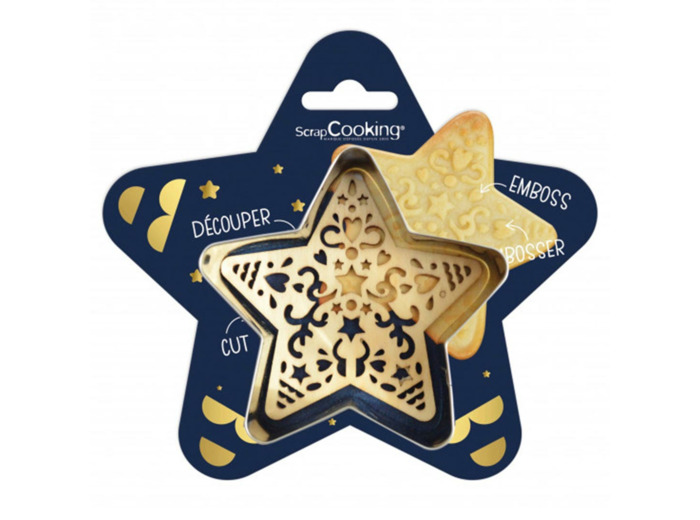 Emporte pièce et embosseur Étoile - Scrapcooking