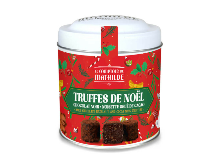 Truffes de Noël Noir Noisette Grué de Cacao 200G